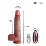 Farruz Blue Gold Hareketli Isıtmalı Rotasyonlu Titreşimli Dildo - FA-SD-013