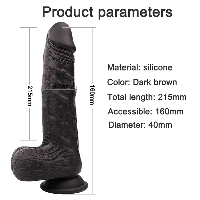 Dark Hareketli Isıtmalı Rotasyonlu Titreşimli Dildo - FA-SD-006