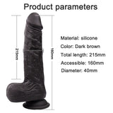 Farruz Dark Hareketli Isıtmalı Rotasyonlu Titreşimli Dildo - FA-SD-006