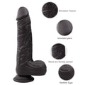 Dark Hareketli Isıtmalı Rotasyonlu Titreşimli Dildo - FA-SD-006