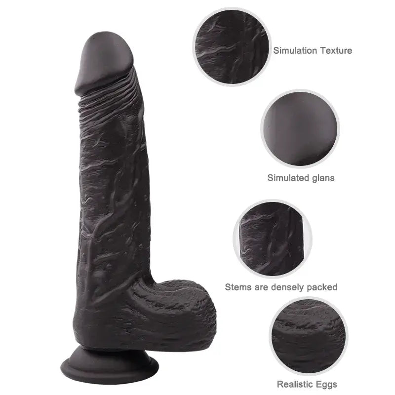 Dark Hareketli Isıtmalı Rotasyonlu Titreşimli Dildo - FA-SD-006