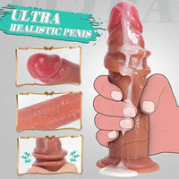Deep Shot Çift Katmanlı Ultra Gerçekçi Dildo - FA-Dl-01