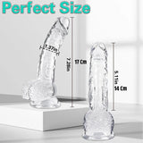 Farruz Flawless Clear 17 Cm Şeffaf Gerçekçi Dildo - FA-RD80M