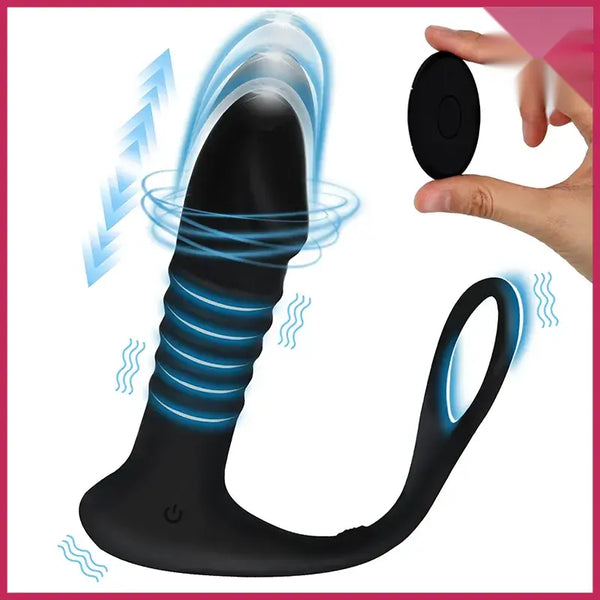 İleri Geri Hareketli Penis Halkalı Vibratör - FA-LM0006