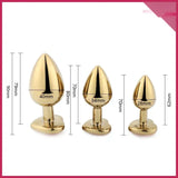 Kalp Şekilli Gold (Altın) Renk Anal Plug - FA-A17