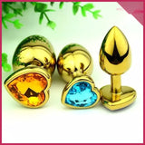 Kalp Şekilli Gold (Altın) Renk Anal Plug - FA-A17
