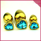 Kalp Şekilli Gold (Altın) Renk Anal Plug - FA-A17