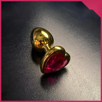 Kalp Şekilli Gold (Altın) Renk Anal Plug - FA-A17