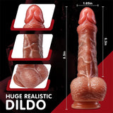 Farruz Lion Hareketli Isıtmalı Rotasyonlu Titreşimli Dildo - FA-SD-027