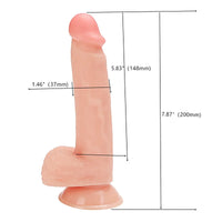 Farruz Ricky 20 Cm Vantuzlu Realistik Dildo Penis - FA-XM206