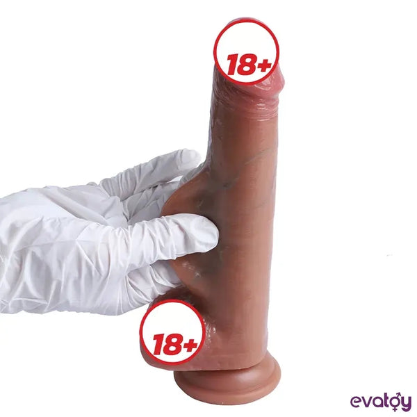 Evatoy Satisfaction Kenja Çift Katmanlı Ultra Gerçekçi Dildo - FA-Dl-06