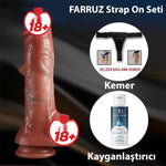 Satisfaction Real Ball Çift Katmanlı Strap On Seti - FA-Dl-07B