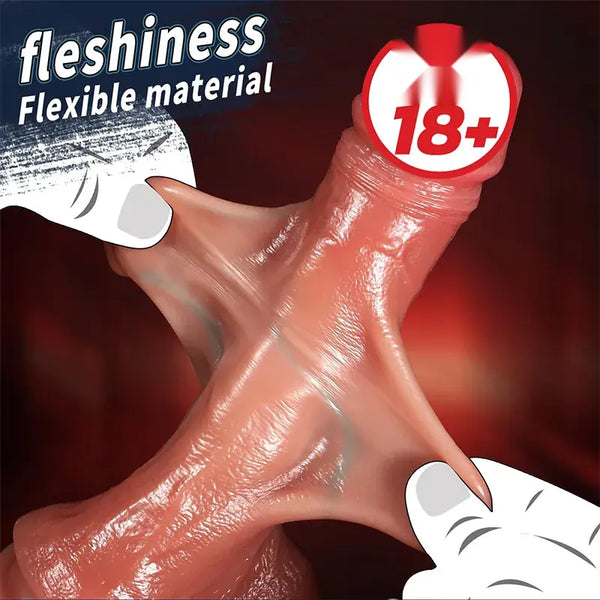 Satisfaction Real Ball Çift Katmanlı Ultra Gerçekçi Dildo - FA-Dl-07