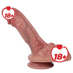 Satisfactory Bevel Çift Katmanlı Ultra Gerçekçi Dildo - FA-DS-30