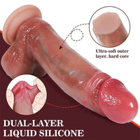 Satisfactory King Çift Katmanlı Ultra Gerçekçi Dildo - FA-DS-34