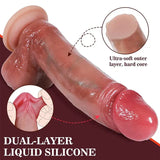 Satisfactory King Çift Katmanlı Ultra Gerçekçi Dildo - FA-DS-34
