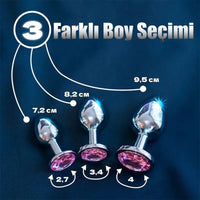 Taşlı Küçük Boy Anal Plug - FA-A04