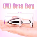 Taşlı Orta Boy Anal Plug - FA-A05