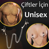 Zincirli Unisex Meme Kelepçesi - FA-MT-30