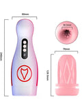 Vakumlu ve Titreşim Özellikli Şarjlı Oral Seks Mastürbatörü - FXM50