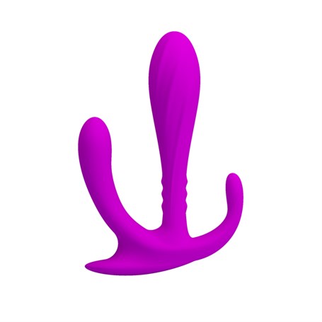 G-Spot Klitoral Uyarıcılı Stimülatör Anal Plug - B1156