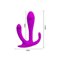 G-Spot Klitoral Uyarıcılı Stimülatör Anal Plug - B1156