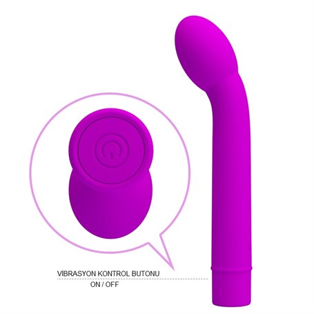 G-Spot Uyarıcılı Titreşimli Vibratör Dildo - BDM4764