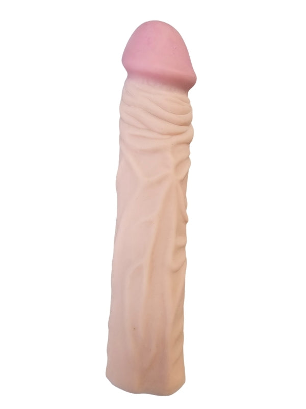 Gerçekçi Penis Kılıfı Et Dokusunda 19 cm - A-EP027