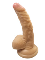 Gerçekçi Testisli Melez Dildo Eğik 18 cm - A-PX025MELEZ