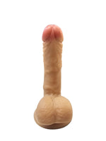 Gerçekçi Testisli Melez Dildo Eğik 18 cm - A-PX025MELEZ