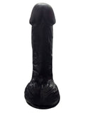 Gerçekçi Testisli Siyah Dildo 19 cm - A-PX172S