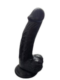 Gerçekçi Testisli Siyah Dildo 19 cm - A-PX172S