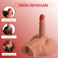 Gerçekçi Yapıda Realistik İleri Geri Hareketli 17,5 cm Penisli Erkek Vücut - Peel - BDM1591