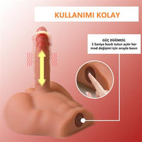 Gerçekçi Yapıda Realistik İleri Geri Hareketli 17,5 cm Penisli Erkek Vücut - Peel - BDM1591