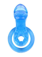 Get Lock The Tongue-Blue Titreşimli Dilli Penis Halkası - C-CH0022M