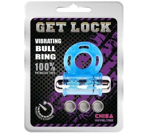 Get Lock Titreşimli Mavi Penis Halkası - CA-CH0021