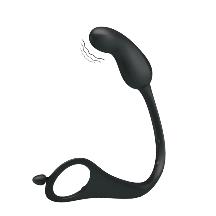 Penis Kılıflı USB Şarjlı Titreşimli Anal Plug - BDM2623