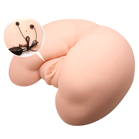 2 İşlevli Titreşimli Suni Vajinal ve Anal Masturbatör - B1224