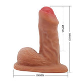 Giyilebilir Realistik 13 cm Yapay Melez Penis - Warnell - BDM1456