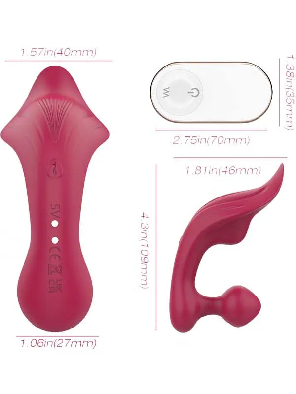 Giyilebilir Şarjlı Anal ve Vajinal Kullanım için Uzaktan Kumandalı Vibratör - S404-2