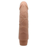 G&uuml;&ccedil;l&uuml; Titreu015fimli 19,5 cm Realistik Vibrat&ouml;r Ger&ccedil;ekci Penis Dildo - CA-BDM1032