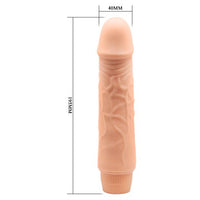 Güçlü Titreşimli 19,5 cm Realistik Vibratör Gerçekci Penis Dildo - BDM1032