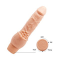 Güçlü Titreşimli 19,5 cm Realistik Vibratör Gerçekci Penis Dildo - BDM101