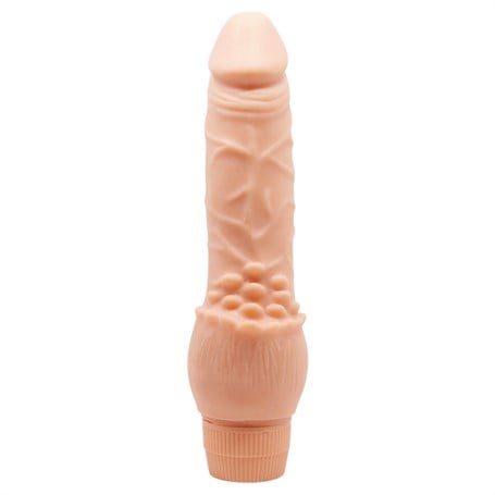 Güçlü Titreşimli 19,5 cm Realistik Vibratör Gerçekci Penis Dildo - BDM101