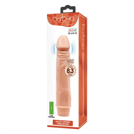Güçlü Titreşimli 21,5 cm Realistik Vibratör Gerçekci Penis Dildo - BDM1050