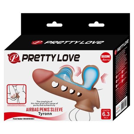 Hava Yastıklı Premium Melez Rengi Silikon Penis Kılıfı - Tyronn - BDM1417