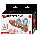 Hava Yastıklı Premium Melez Rengi Silikon Penis Kılıfı - Tyronn - BDM1417