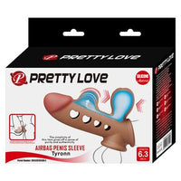 Hava Yastıklı Premium Melez Rengi Silikon Penis Kılıfı - Tyronn - BDM1417