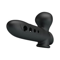 Hava Yastıklı Premium Zenci Rengi Silikon Penis Kılıfı - Crane - BDM1420