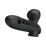 Hava Yastıklı Premium Zenci Rengi Silikon Penis Kılıfı - Crane - BDM1420